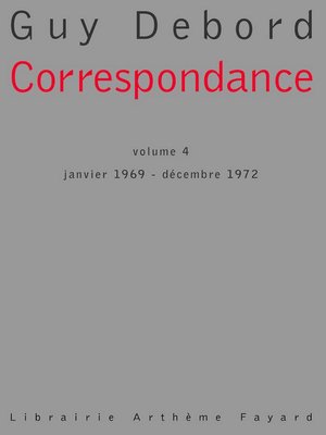 cover image of Correspondance, tome 4